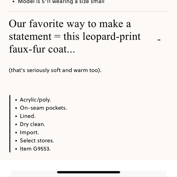 Jcrew Faux Fur Leopard Coat in S - Picture 5 of 5